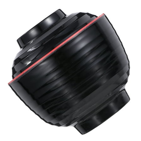 Soimiss Asian Soup Bowl Heat Resistant Simple Japanese Ramen Bowl Black For Special Occasions 1Pcs