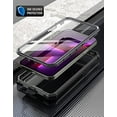 thumbnail image 4 of Poetic Guardian Series Case Compatible with iPhone 13 Pro 6.1 inch, Full-Body Hybrid Reinforced Shockproof Protective Rugged Clear Bumper Cover Case with Built-in Screen Protector, Black/Clear, 4 of 5