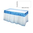 thumbnail image 3 of PALIFEUR Household Essentials Table Skirt Party Table Skirt Desk Skirt Falda Table Skirts For Rectangle Tables, 3 of 6