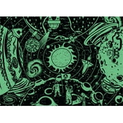 Ceaco Kids Deluxe 100 Piece Outer Space Adventure Glow (Arrolynn Weiderhold) Interlocking Jigsaw Puzzle