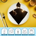 thumbnail image 6 of WYYP Cute Cat Dinner Napkin for Dining Table Kitchen Daily Party Housewarming Farmhouse Decor Reusable Machine Washable Fabric for Events 6 PCS, 6 of 7