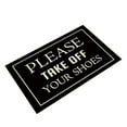 thumbnail image 2 of VALSEEL Entrance Door Carpet Funny Sayings Understated Decorative Door Carpet Please Take Your Shoes Off Non-Slip Rug Bathroom Floor Mat Front Door Rug, 2 of 8