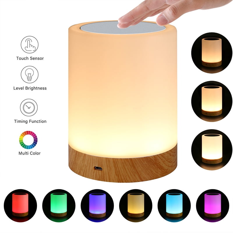 Dimmable LED Touch Sensor Table Lamp Baby Room Sleeping Aid Bedside Night Light 