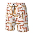 thumbnail image 4 of Pofeuu Dachshund Dog Prin Men's Swim Trunks Quick Dry Bathing Suit Swimming Board Shorts Mesh Lining Beach Swimwear-, 4 of 6