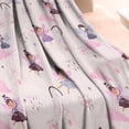 thumbnail image 3 of Light Pink Fairy Pattern Blanket,Comfortable Soft Flannel Throw Blanket,All Season,Warm Lightweight Blankets for Sofa Bed Couch Living Room Chair,30"x40", 3 of 4