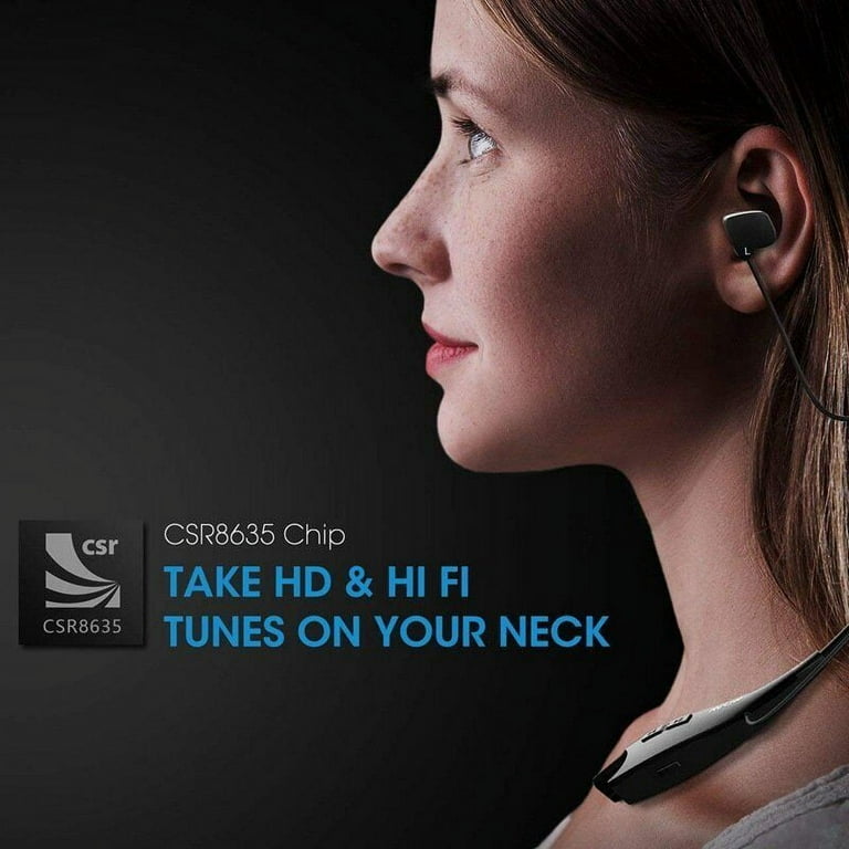 Mpow Upgraded Gen 5 Bluetooth 5.0 Jaws Headphone Wireless Headset Earbuds with Mic Incoming Call Vibration Magnetic Absorption Walmart