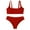 Red, variant on Aoochasliy Bikinis for Women Clothes Women Striped Push Up High Cut Hight Waist Halter Bikini Set Two Piece Swimsuit