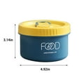 thumbnail image 3 of Moocorvic Round Insulated Lunch Box Stainless Steel , Microwaveable Lunch box and Office, Reusable Outdoor Camping Portable Bento Box(Blue,M), 3 of 8