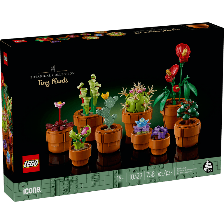 LEGO Icons Tiny Plants Creative Building Set for Adults, Gift for