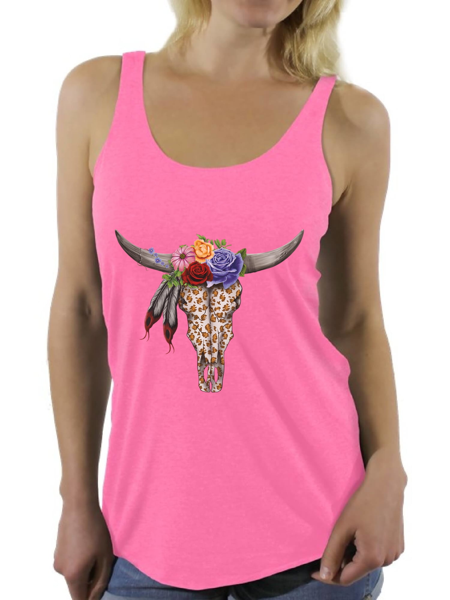 bull skull tank top