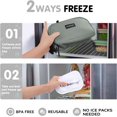 thumbnail image 2 of Small Cooler Bag Freezable Lunch for Work School Travel,Leak-proof Bag,Small Insulated For Kids/Adults,Freezer Bags,Freezable Snack Bag,Mini Fit Yogurt Gray, 2 of 4