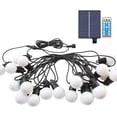 thumbnail image 5 of LINLIN Solar Outdoor String Lights with Dimmable Remote Control,32.8FT G50 Globe Patio Lights with 20LED Bulbs,Commercial Grade Waterproof String Lights for Garden,Bistro,Cafe, 5 of 9