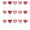 B, variant on Dserhfy 15Pcs Heart Vase Floral Insert Set Valentine's Day Romantic Table Decor for Centerpiece Party Wedding Decoration
