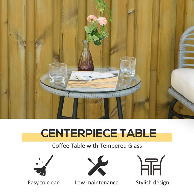 Rattan barrel bistro set discount