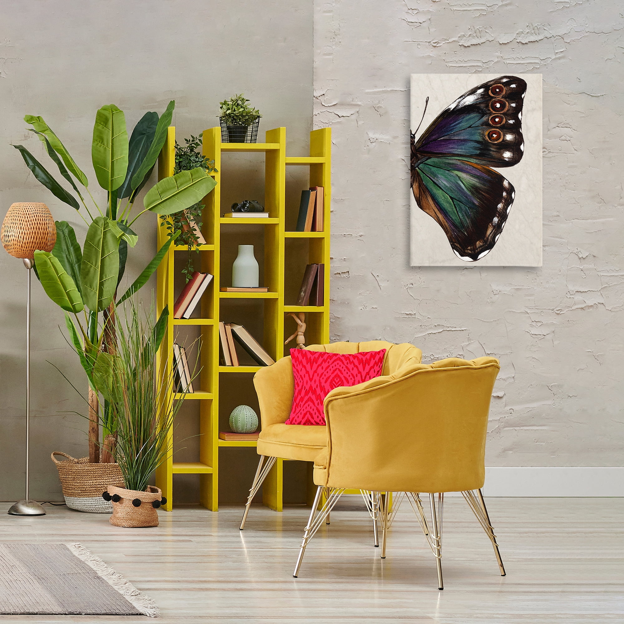 Stupell Industries Classic Butterfly Wing Animals & Insects Painting Gallery Wrapped Canvas Art Print Wall Art, 20 x 30