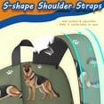 thumbnail image 5 of German Shepherd and Dog Paw Print 17" School Backpacks for Teens,Waterproof Oxford Fabric,S-Shape Padded Straps for School,Travel,Hiking,Camping, 5 of 6