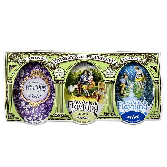 Les Anis de Flavigny Candy Gift Set (Anis, Mint, Violet)