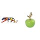 thumbnail image 1 of Estatua Escultura Animal Figura Artesanal Adorno para Decoración Estantería Interior Hogar Estantería Obra de Arte Simulación Fruta de Cerám, 1 of 8