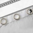 thumbnail image 4 of Erosebridal Vintage Exotic Bohemian Black Out Curtains,White Black Curtains Pack of 2 (42x63 Each) For Men Women, 4 of 7