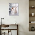 thumbnail image 2 of Nawypu  Canvas Print with Angel Wings Wall Decor, Lighted Painting Arch Framed Angel Deer Pine Tree Snowy Day Modern Artwork for Home Decor, 2 of 4