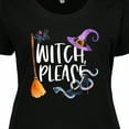 thumbnail image 4 of Inktastic Halloween Witch, Please Broom, Purple Hat, Spider and Snake Women's Plus Size T-Shirt, 4 of 5