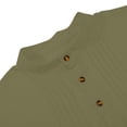 thumbnail image 6 of Thobe for Men Kaftan for Men Kurta Set for Men Caftan Mens Kaftan Mens Kaftan Robe Button Down Long Sleeve Cotton Linen Thobe Casual Muslim Gown Henley Shirt, Army Green-L, 6 of 9