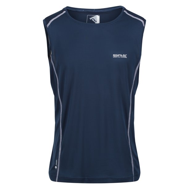 Regatta - Camiseta Sin Mangas Breckenlite para Hombre (Vaquero Luz de Luna)