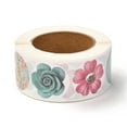 thumbnail image 2 of 5Roll 3D Flower & Heart Pattern Roll Stickers Self-Adhesive Paper Gift Tag Stickers for Party Decorative Presents Mixed Color 6.3x2.85cm DIY, 2 of 6