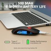 Wireless Mouse, Mouse for Laptop, Bluetooth Mouse, Black