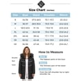 thumbnail image 4 of Wantdo Women's Recycled Long Winter Coat Warm Puffer Jacket Hooded Outerwear Jacket Dark Grey XL, 4 of 7
