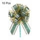 thumbnail image 3 of 10uds 7 Pulgadas Grande Tirar Lazo Regalo Envoltura Lazos Cinta Organza Verde para Boda Cestas Regalos Navidad Fiesta, 3 of 6