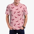 thumbnail image 1 of Fotbe Dachshund Dog Puppy Camiseta Polo de Golf para Hombre con Estampado – Camisa Deportiva Transpirable con Cuello Abotonado-X-Large, 1 of 6