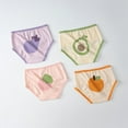 thumbnail image 3 of Hotiary 4-Pack Toddler Baby Girls Soft Cotton Underwear Kids Breathable Comfy Cartoon Print Briefs Undies Children Assorted Panties for 2-10 Years, 3 of 4
