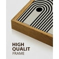 thumbnail image 3 of Drsoum Black Minimalism Abstract Boho Wall Art 16x24in3pcs Natural Framed Bohemian Decor Ready To Hang, 3 of 6