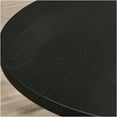 thumbnail image 5 of JERFIT 5-Piece Round Dining Table Set with Cross-Buck Base and 4 Upholstered Chairs, Black and Purple Modern Farmhouse Kitchen Furniture, 5 of 9