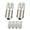 White 6000K, variant on Ruiandsion BA9S LED Bulbs, 6V 0.42W 6000K White Non-Polarity, for Car Interior Lights License Plate Light and Side Marker, 6-Pack