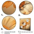 thumbnail image 3 of Designart Orange And White Daisy'S I Canvas Wall Art, 3 of 5