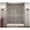 Chrome, variant on AstonGlobal SDR985-CH-76-10 Nautis 76 x 72 in. Completely Frameless Hinged Shower Door in Chrome
