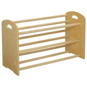 Childcraft ABC Furnishings 12 Tray Dowel Cubby Rack, 35-3/4 x 14-1/2 x 21-3/4 Inches