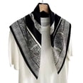 thumbnail image 2 of Men 100% Silk Square Scarf 27"x27" Neck Scarves Headwrap Neckerchief Business Casual Paisley Party, 2 of 3