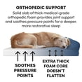 thumbnail image 3 of FurHaven Classic Sofa Orthopedic Dog Bed For Large Dogs, Solid Orthopedic Foam Slab for Joint Support, Removable Washable Cover, Jumbo Plus/XXL, Quilted Sofa, Ensign Blue, 3 of 7