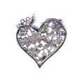 thumbnail image 3 of Womens Floral y Tone Crystal Rhinestone Insect Butterfly Love Flower Heart Brooch Pin, 3 of 5