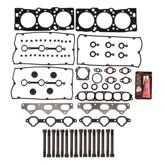 Evergreen HSHB5051 Head Gasket Set Head Bolts Fit 02-06 Hyundai Santa Fe XG350 Kia Amanti 3.5L 24V G6CU
