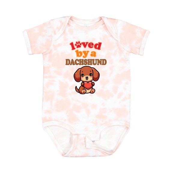 Inktastic Dachshund Mom Puppy Boys or Girls Baby Bodysuit