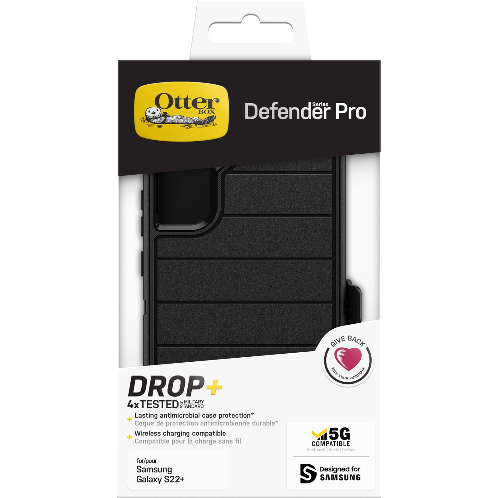 OtterBox Defender Series Pro Case for Samsung Galaxy S22+ - Black