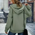 thumbnail image 4 of Vedolay Oversized T Shirts Hoodies for Women 2023 Oversized Sweatshirts Turtleneck Pullover Long Sleeve Hoodies Tops,Green XL, 4 of 5