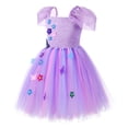thumbnail image 5 of Gubotare Dresses for Little Girls Little Girls Dresses Short Sleeve Casual Birthday Party Dress Toddler Kids Swing Twirly Summer Sundress 5T 6T (Purple,5-6 Years), 5 of 9