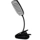 thumbnail image 1 of Luz de teclado de escritorio alimentada por USB y batería - Abrazadera de mesa/cabecero y cuello de cisne flexible con 28 perlas LED en 3 niveles de brillo para facilitar la lectura Adepaton 2034397-1, 1 of 8