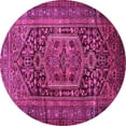 thumbnail image 1 of Ahgly Company Indoor Round Persian Pink Traditional Area Rugs, 7' Round, 1 of 4