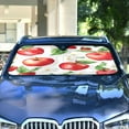 thumbnail image 4 of Yayeee Car Windshield Sun Shade Universal Fit Front Visor Protector, White Apple Pattern, 4 of 8